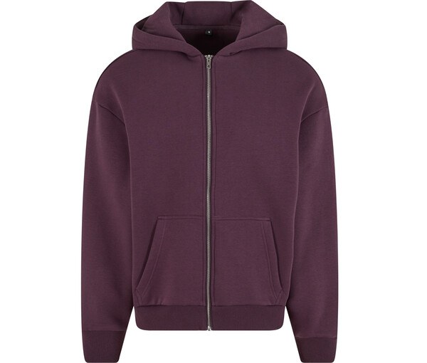 BUILD YOUR BRAND BY285 - FLUFFY ZIP HOODY