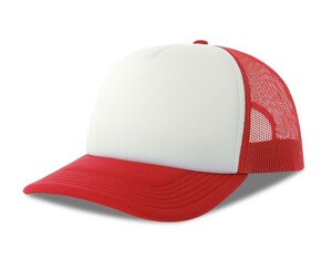 ATLANTIS HEADWEAR AT278 - Rapper-style cap White/Red
