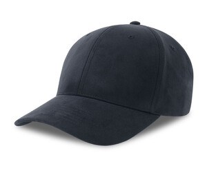 ATLANTIS HEADWEAR AT287 - 6-Panel-Cap Mid Visier Kunstleder Navy